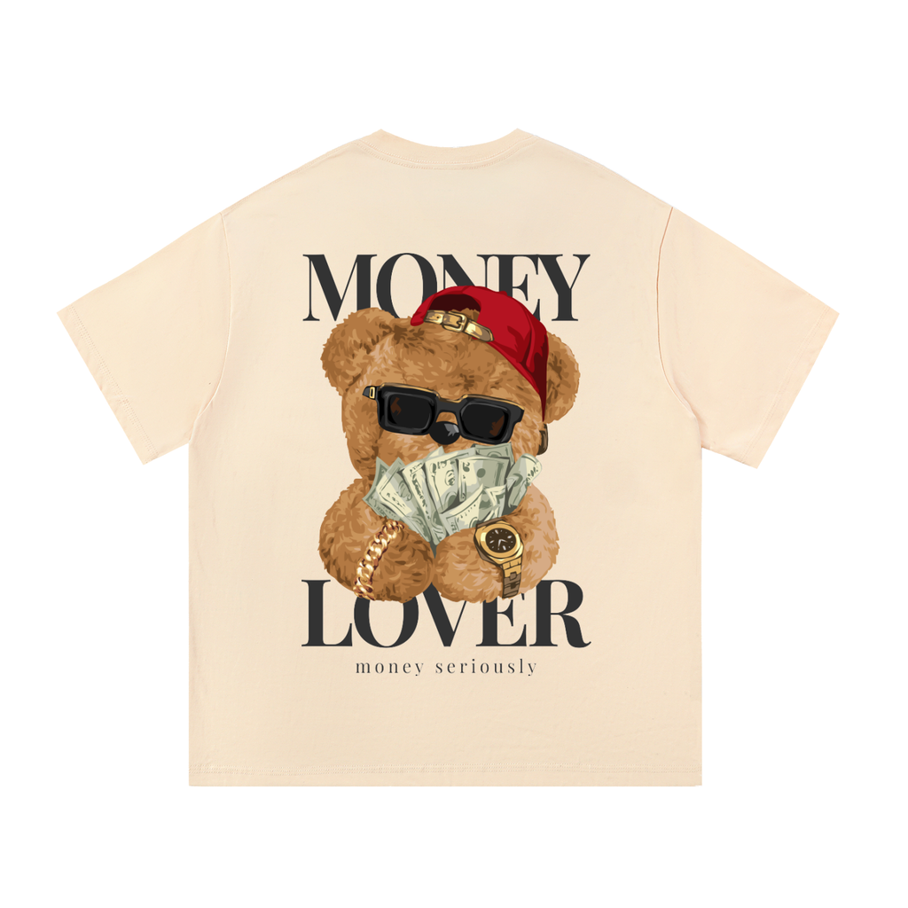 CASH28,TShirt,GraphicTee,Streetwear,Unisex,Apricot,Cream,Heavyweight,Money,Lover,Teddy,Drop01