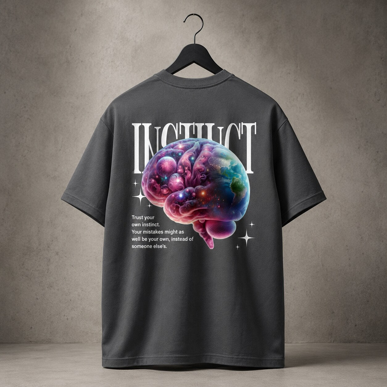CASH28 Trust Your Instinct T-Shirt – Dark Grey editorial product image